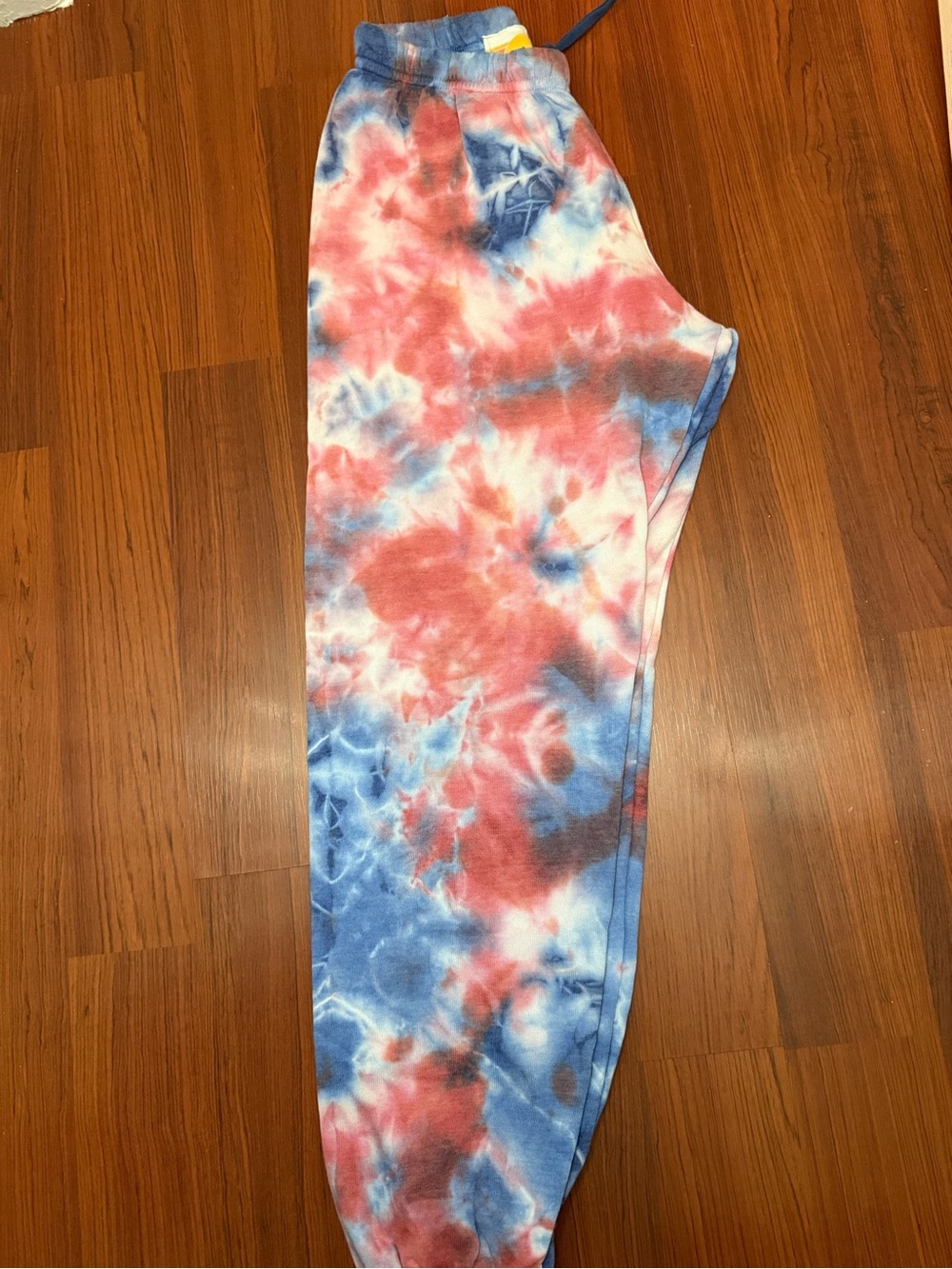 Aviator Nation Tie-Dye Track Joggers - Red, Blue & White